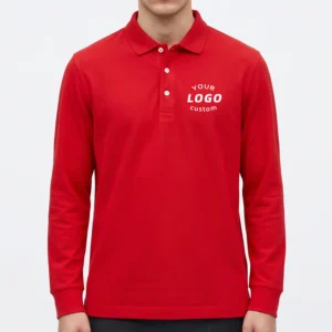 Custom Long Sleeve Retail Staff Work Polo Shirt | Grocery & Supermarket Uniform