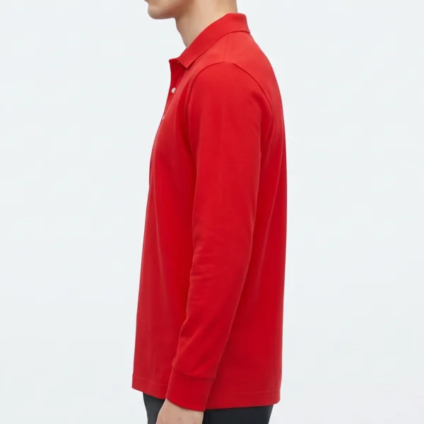 Custom Long Sleeve Retail Staff Work Polo Shirt | Grocery & Supermarket Uniform