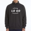 Custom Team Uniform Printed Midweight Full-Zip Mock Neck Sweatshirt with Custom Logo | 8.85 oz.