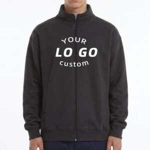 Custom Team Uniform Printed Midweight Full-Zip Mock Neck Sweatshirt with Custom Logo | 8.85 oz.