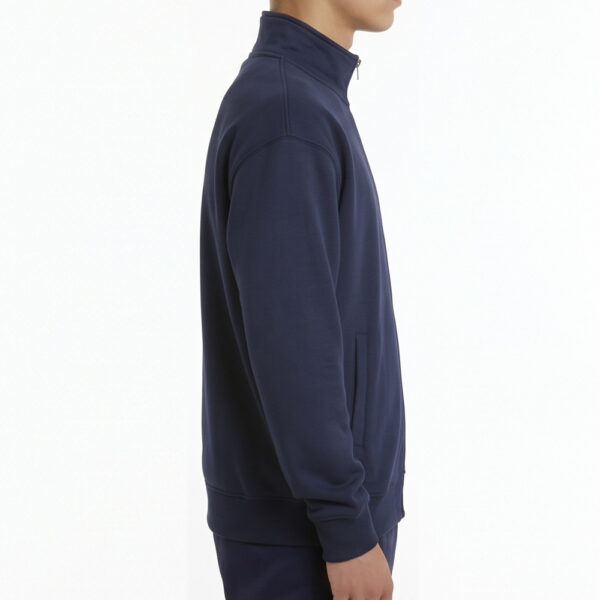 Custom Team Uniform Embroidered Midweight Full-Zip Mock Neck Sweatshirt with Custom Logo | 8.85 oz.