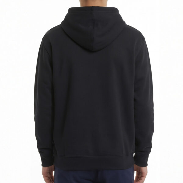 custom-Hoodie-6W017T1-Black-BACK Custom Team Uniform Embroidered Midweight Pullover Hoodie with Custom Logo | 8.85 oz.