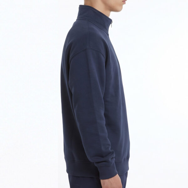 Custom Team Uniform Printed Midweight Mock Neck Quarter-Zip Sweatshirt with Custom Logo | 8.85 oz.