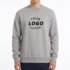 custom-Sweatshirts-k3025-Sport-Grey-LOGO Custom Team Uniform Printed Midweight 100% Cotton Crewneck Sweatshirt with Custom Logo | 8.85 oz.
