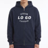 Custom Team Uniform Printed Midweight Full-Zip Hoodie with Custom Logo | 8.85 oz.