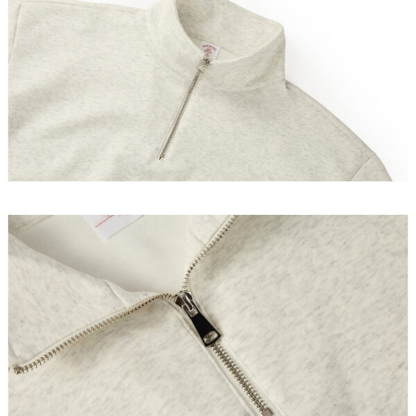Custom Team Uniform Embroidered Midweight Mock Neck Quarter-Zip Sweatshirt with Custom Logo | 8.85 oz.
